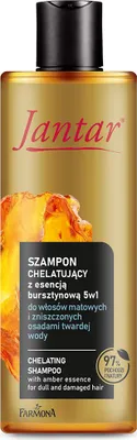 Zdjęcie produktu dla Farmona Jantar Szampon chelatujący z wyciągiem z bursztynu 5w1 do włosów matowych i zniszczonych, 300 ml