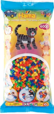 Obrázok produktu pre Hama Beads 205-51, Detská remeselná súprava, 5 rok / roky, PVC, Viacfarebný, 6000 kusov