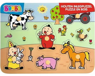 Obrázok produktu pre OttoSimon Drevené puzzle „Farma Bumba“ 7 dielov, hračka