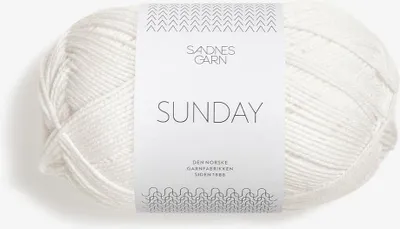 Produktbild von Sunday col. 1001 white ca. 235 m 50 g