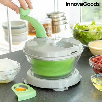 Zdjęcie produktu dla wirówka, krajalnica i mikser 4 w 1 z akcesoriami i przepisami Chopix InnovaGoods