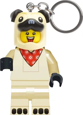 Produktbild von LEGO Minifigures Schlüsselanhänger mit Leuchtfunktion Mops 8 cm