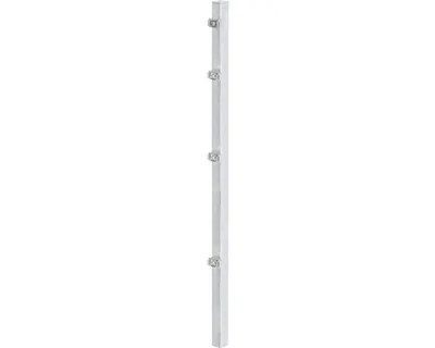 Image de Alberts 676940 Poteau de clôture avec patte de serrage, galvanisé à chaud, longueur 2600 mm, 60 x 40 mm