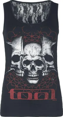 Produktbild von Tool Top Damen Skulls schwarz Band-Merch, Bands 100% Baumwolle XL