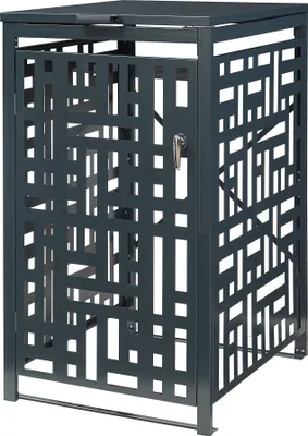 Zdjęcie produktu dla Pojemnik na śmieci "Bernalda" Pojemnik na śmieci na 1 kosz 116 x 68 x 80 cm stal ocynkowana antracyt