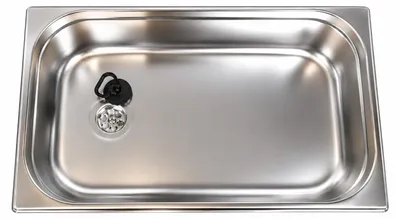 Produktbild von 1 1/2" Edelstahl Spüle Spülbecken Waschbecken 530x325x200mm Hände Waschen Imbiss