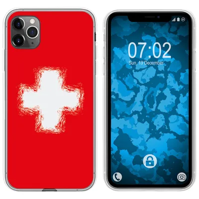 Produktbild von PhoneNatic Case kompatibel mit Apple iPhone 11 Pro Max Silikon-Hülle WM Schweiz M10