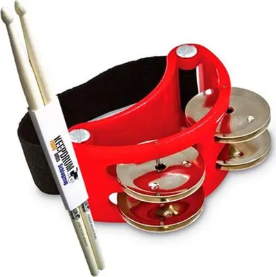 Produktbild von LP Latin Percussion LP188 Tambourine mit Schlagzeugstöcken