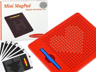 Obrázek produktu pro Magnetická tabule vzdělávací podložka - červená.
