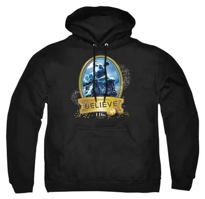 Immagine prodotto di Felpa con cappuccio "True Believer" ispirata al film "Il treno delle fate", unisex, taglia L, colore nero