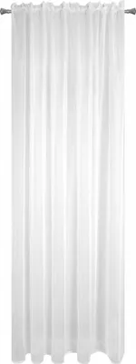 Produktbild von Eurofirany 453997, Durchscheinend, Weiß, Einfarbig, Polyester, Aufhängungshaken, 50 g/m²