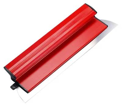 Produktbild von Spachtelset 40 cm - Flachspachtel - Glattspachtel für Gipsplatten - Rostfreier Stahlblatt - Antirutschgriff - Abriebfest und Korrosionsbeständig - Spachtel