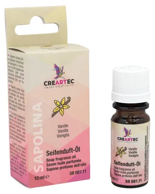 Produktbild von CREARTEC Sapolina Seifenduftöl Vanille 10ml - zur Herstellung von frisch riechender Seife - 5806111