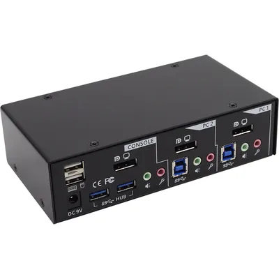 Produktbild von InLine KVM-/Audio-/USB-Switch - 2 x KVM/Audio/USB