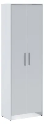 Produktbild von Kleiderschrank 2 Türen Ionio, Schlafzimmermöbel, Schrank, Garderobe, 65x38h197 cm, Weiß