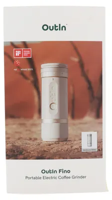 Produktbild von Outin OTCG-01-SW, Mühle mit Mahlwerk, 25 g, Edelstahl, Weiß, sandstone white, Aluminium, Kunststoff, Silikon