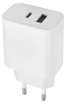Image de Chargeur Maxlife MXTC-06 PD QC 1x USB-C 1x USB 20 W blanc (OEM0101138)