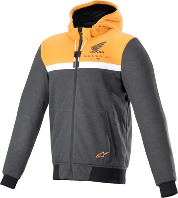Produktbild von Alpinestars Honda Chrome Street Hoodie schwarz / melange / orange S