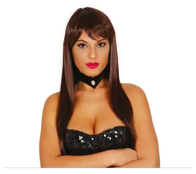 Obrázek produktu pro Elegantní paruka dlouhé rovné vlasy hnědá