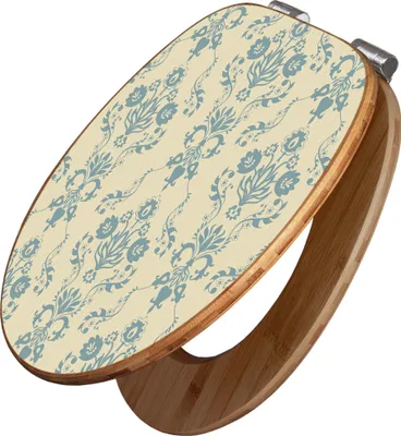 Produktbild von banjado Design WC Sitz Bambus Absenkautomatik -Nostalgische Stimmung - Toilettendeckel mit Absenkautomatik Holz/hochwertiger Bambus Klodeckel/WC-Sitz für alle gängigen Toiletten [TDB2 12587]