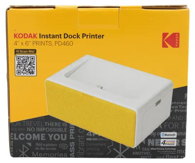 Produktbild von Kodak D460Y, Farbstoffsublimation, 4" x 6" (10x15 cm), Randloser Druck, WLAN, Direktdruck, Weiß