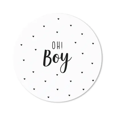 Produktbild von MuchoWow® Mauspad Mousepad Zitate - Kind - Jungen - Oh! Junge - Sprichwörter 30x30 cm - Mousepads - Maus Mat - Pad - Mausunterlage - Tischunterlage - Schreibtischmatten