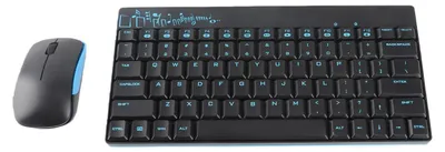Obrázek produktu pro Bezdrátová klávesnice a myš, mini, ultra tenká, tichá, 2,4 GHz