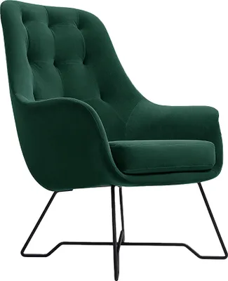 Produktbild von MIRJAN24 Sessel Ezo, Wohnzimmersessel vom Hersteller, Metallfüße Schwarz pulverbeschichtet, Polstersessel (Farbe: Velluto 10)