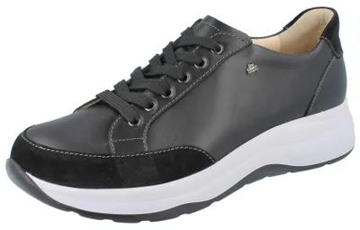 Produktbild von FINN COMFORT Nottingham Herren Halbschuhe schwarz Glattleder - Größe: UK 8,5