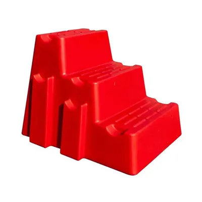 Produktbild von Aufstiegshilfe "3 Steps" und Hindernisblock Farbe - Rot