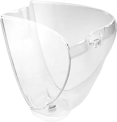 A clear plastic water tank.