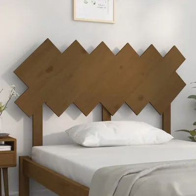Produktbild von The Living Store Bett-Kopfteil Honigbraun 122,5x3x80,5 cm Massivholz Kiefer