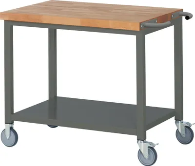 Produktbild von STIER Fahrbare Werkbank Premium mit Ablageboden BxTxH 1000x700x880 mm