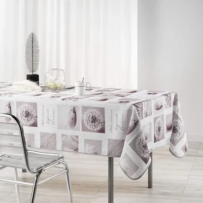 Image de Nappe en polyester 150 x 240 cm Clarte blanc