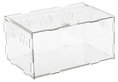 Zdjęcie produktu dla Terrarium Poziome Akrylowe Przezroczyste 30X20X15Cm
