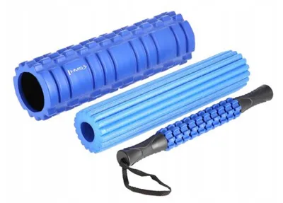 Produktbild von HMS FS118 3-in-1 Fitness-Massage-Roller Blau
