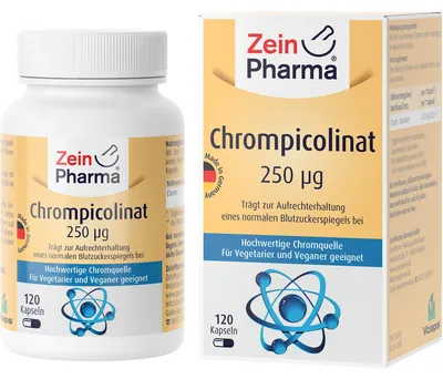 Obrázek produktu pro ZeinPharma Chromium pikolinát 250 µg kapsle, 120 kapslí