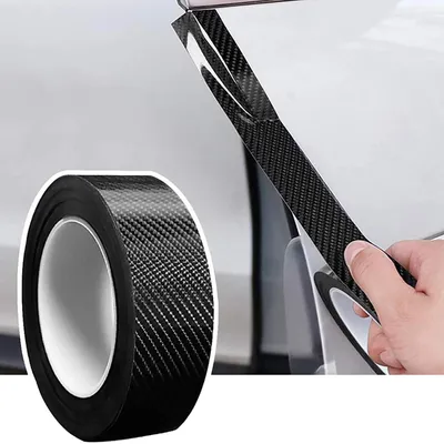 Produktbild von Auto Einstiegsleisten Kohlefaser Aufkleber 3cm x 10m Universal Kantenschutz Schutzfolie