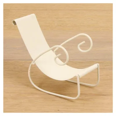 Produktbild von Minigarten Schaukelstuhl Mini, weiß 6 cm