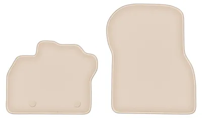 Produktbild von DURBAN Beige Velours-Fußmatten vorne für Renault Zoe II Schrägheck (2018-)