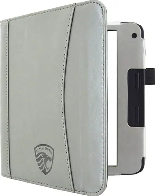 Image de Dutch Shield - Luxe strap Case Housse pour Kobo Libra 2 Ebook - Housse à rabat Ereader Housse de protection Gris