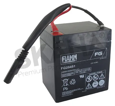 Immagine prodotto di Batteria 12V 4,5A con cavi per tosaerba elettrici Stiga originali. Originale 118120052/0.