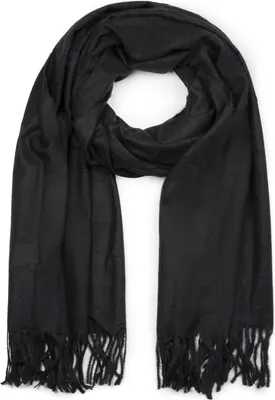 Produktbild von styleBREAKER Uni Schal mit Fransen | weiches Viskose Tuch in Uni Farbe | langer Winterschal für Damen und Herren | Große Farbvielfalt