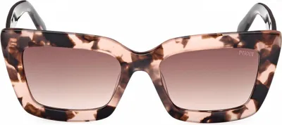 Image de Lunettes de soleil pour femme Pucci EP0202, couleur havane, 54/19/140