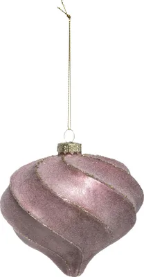 Image de Boule de Noël en forme de goutte, décorations pour sapin de Noël, rose, 10 cm