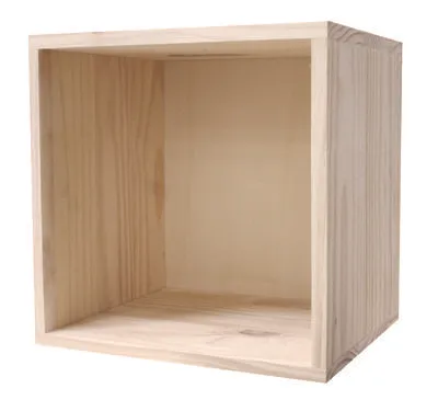 Immagine prodotto di Pensile Libreria 1 Ripiano 36x30x36 cm in Legno di Pino Naturale