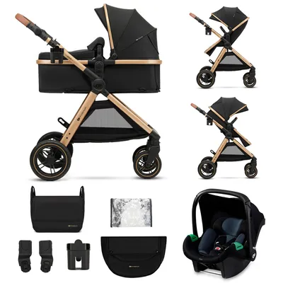 Obrázok produktu pre Kinderkraft ESME multifunkčný kočík 2 v 1 do 25 kg skladací do každého terénu čierny