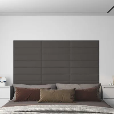 Obrázek produktu pro Nástěnný čelník 12 pcs Tmavě šedá 60 x 15 cm textil