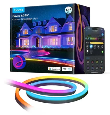Produktbild von Govee H61A8, Intelligente Strangleuchte, Wi-Fi/Bluetooth, Mehrfarbig, LED, 1130 lm, Garten hinter dem Haus, Innenhof, Fassade, Vorgarten, Terrasse
