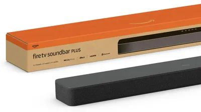Immagine prodotto di Soundbar Amazon Fire TV Plus: audio a 3.1 canali, design all-in-one, Dolby Atmos, DTS:X